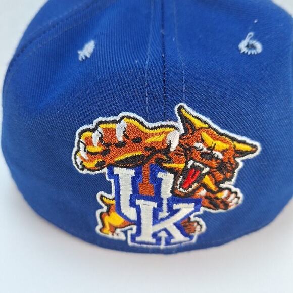 Vintage Kentucky Wildcats Blue Basic "K" 1990s Pro Line Pro Model USA Hat 7 1/8 - Picture 6 of 8